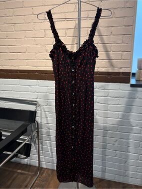 Realisation Par Black w/ Red Polka Dots Juliet Dress
